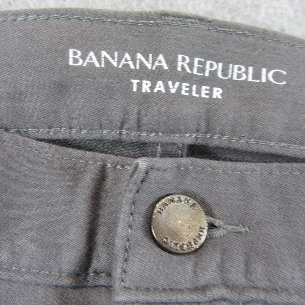 Banana Republic Mens‎ Jeans Traveler 30 x 30 Slim Fit Gray Stretch Cotton